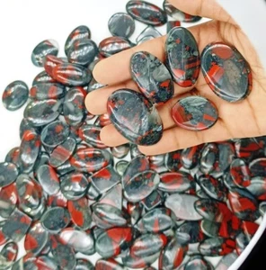 Handmade Blood Stone Wholesale Lot, Blood Stone Handmade Loose Gemstone 72441 - Picture 1 of 7