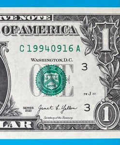 1994 September 16 : C 19940916 A BIRTHDAY Note $1 One Dollar Bill *UNC* - Picture 1 of 3