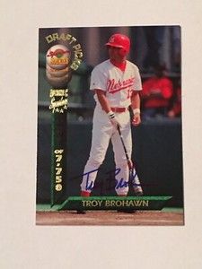 TROY BROHAWN SIGNATURE ROOKIE AUTOGRAPH AUTO RC NEBRASKA CORNHUSKERS DIAMONDBACK