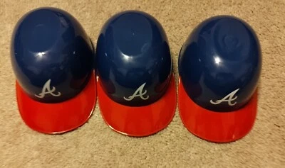 Atlanta Braves MLB  Mini Baseball Helmets Rawlings ( 3 Pcs) - Image 1 of 3