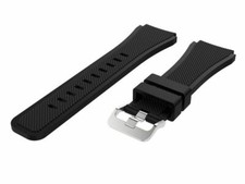 Cinturino Silicone per Gear S3 Frontier 46mm Smartwatch 22mm Nero