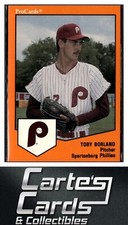 Toby Borland 1989 ProCards Minor League Team Sets #1037  Spartanburg Phillies
