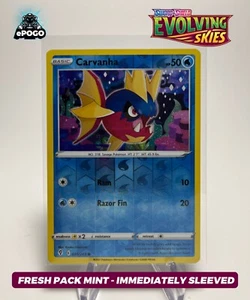 Carvanha 035/203 Holograma Inverso Pokemon TCG: Evolving Skies COMO NUEVO ENVIADO HOY 🐡 - Imagen 1 de 2