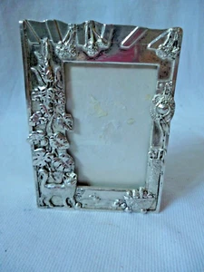 England Silver Scenes Vintage Rahmen Fotorahmen Katze mit Interieur versilbert - Picture 1 of 9