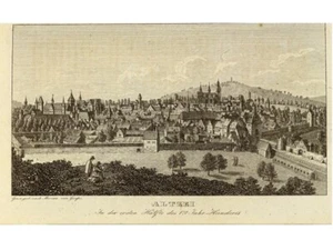 ALZEY, ALTZEI, VISTA GENERAL Orig. Cobre de uva a Meriano aprox. 1850 - Imagen 1 de 3