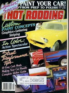 Popular Hot Rodding Magazine April 1988 Custom Paint Concepts Graphics Lettering - Picture 1 of 2