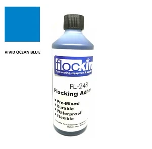 Flocking Adhesive Vivid Ocean Blue Flock Glue 4-5 SQM Plus Coverage FL-248 - Picture 1 of 12