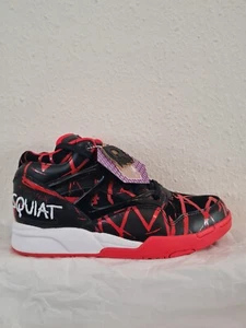 VERY RARE Reebok Pump Omni Lite x Basquiat Black/Red/White UK 7.5 - Picture 1 of 9