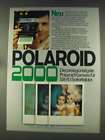 1977 Polaroid SX-70 Camera & 2000 Film Ad - in German