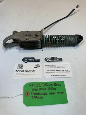 Dodge Ram 1998-2002 asiento lateral del pasajero muelle inclinable/mecanismo 1500 2500 3500 Foto 1 de 4