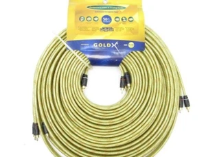 Cables de audio y video compuestos RCA L & R Hi-Def Gold X de 50' ft Y, PR, Pb - Imagen 1 de 4