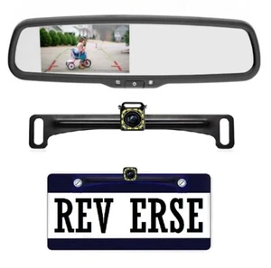 EchoMaster Universal Rearview Mirror 4.3" Monitor & Night Vision Backup Camera - Picture 1 of 5
