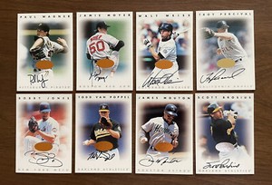 1996 Leaf Signature Series Auto Lot (8) Gold Silver Bronze Poppel Moyer Percival
