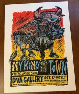 Dan Grzeca Art Print My Kind Of Town Chicago Illinois 2007 Poster S/# 120 - Picture 1 of 3