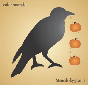 Letrero Joanie Plantilla Prim Crow Otoño Otoño Calabaza Arte Halloween Varios Tamaños - Imagen 1 de 8