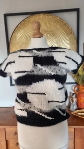 Liz Claiborne Retro Style Vest Jumper Top Knit SIZE 14 - Picture 1 of 8