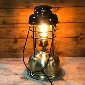 Lampe vintage années 50 Tilley Guardsman conversion électrique Edison capot noir - Photo 1/6