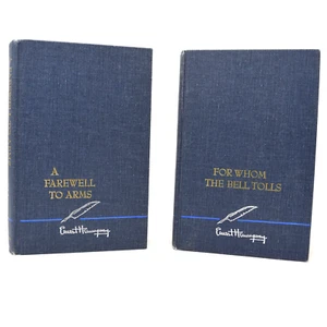 Vintage Set 2 Bücher Hemingway für wen die Glocke läutet & Abschied von den Waffen Abonnenten - Bild 1 von 12