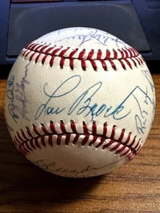 MLB OLD TIMERS 3 SIGNED AUTOGRAPHED BASEBALL! Lou Brock, Freehan, Ralph Kiner - Picture 1 of 6