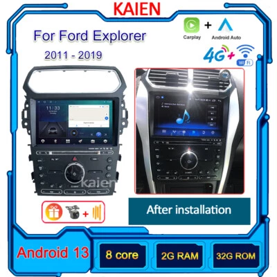 Radio de coche Android de 10,1" para Ford Explorer 2011-2019 GPS navegación reproductor estéreo Foto 1 de 4