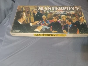 Vintage MASTERPIECE THE ART AUCTION BOARD GAME Parker Brothers 1970 Missing Dice - Picture 1 of 8