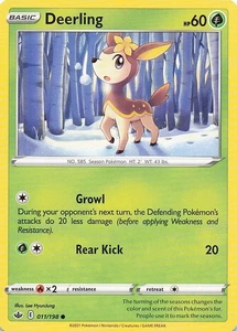 Deerling Common Normal SWSH06: Chilling Reign 011/198 NM - Picture 1 of 2