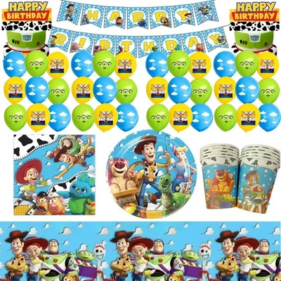 Toy Story Tableware Party Supplies Kids Birthday Balloons Cupcake Toppers - image 1 of 4