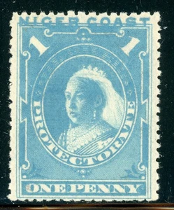 NIGER COAST PROTECTORATE MH Selections: Scott #38 1p Light Blue UNWMK 1893 CV$5+ - Picture 1 of 1