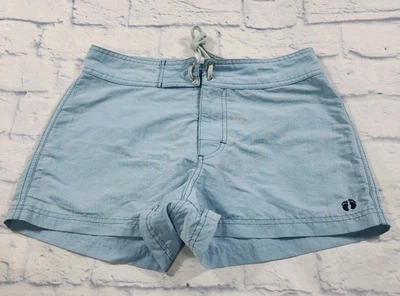 Hang Ten MUJER TALLA M Board Shorts Secado Rápido Nylon Azul Natación Y2K Cordón  Foto 1 de 4