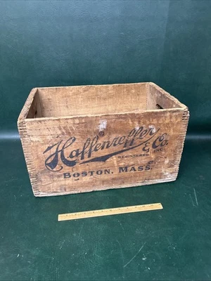 Old 1944 Haffenreffer, Boston Mass.  Beer Case,  Wood Crate Box - Image 1 of 4