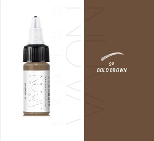 Nuva Colors Eyebrows BOLD BROWN 1/2-oz Permanent Makeup Pigment PMU Ink Supplies - Picture 1 of 1
