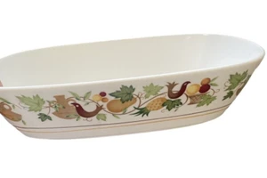 Noritake Progression China Homecoming 9002 Oval Serving Bowl 10" - Picture 1 of 8