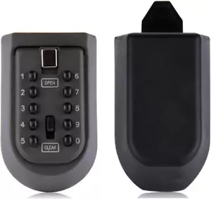 Indoor & Outdoor Key Lock Box Wall Mounted Push Button Combination Key Storage - Picture 1 of 11