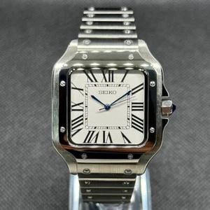 Reloj Mod Caja Cuadrada NH35 - Esfera Blanca - 39mm Automático - Nuevo - Seiko Mod - Imagen 1 de 2