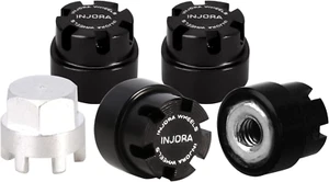 INJORA M2 Wheel Nuts Cap Locking Hubs Wheel Upgrade Parts for Axial SCX24 - Picture 1 of 12