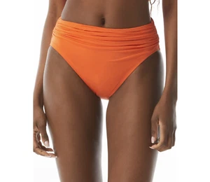 Carmen Marc Valvo SUN CORAL klassischer gekräuselter Bikiniunterteil Größe-XL 56 $ - Bild 1 von 8