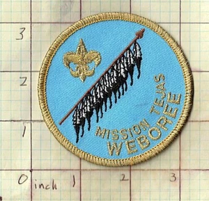Toppa Mission Tejas Texas Weboree bg47 BSA Boy Scouts - Foto 1 di 1