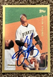 Kevin Young SIGNED AUTOGRAPHED 1999 Topps Card Pittsburgh Pirates - Picture 1 of 3