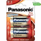 Panasonic D Size Pro Power Alkaline Batteries 2032 Expiry LR20, MN1300, Mono 2pk