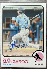 2022 Topps Heritage Minor League Edition #ROA-KM Kyle Manzardo