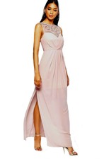 lipsy 3d floral detail maxi dress