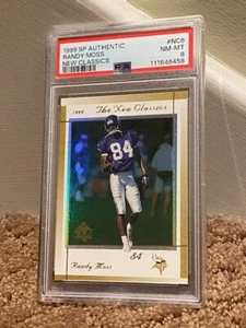 1999 SP Authentic Randy Moss New Classics Insert Card PSA 8 NEW CASE LOW POP - Picture 1 of 1