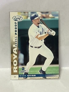 2002 Leaf Press Proofs Platinum #75 Mark Quinn - Serial #'d/25 - Picture 1 of 2