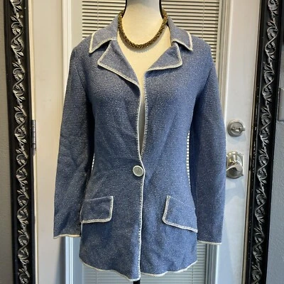 Vintage 70s Disco Era Blue Polyester Leisure Suit, Goldworm size 8 Foto 1 de 4