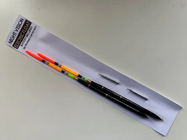 2 x NIGHT VISION ELECTRIC FISHING FLOATS  Inc. BATTERIES - image 1 of 1