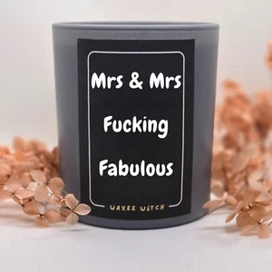 Funny Mrs & Mrs Wedding Gift Present For New Couple Wedding Party Brides - Picture 1 of 4