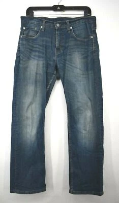 Levi's Women Blue Wash Straight Leg Stretch Fit 5-Pocket Denim Jeans 30 x 30 - Image 1 of 4