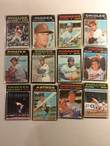 1971 O Pee Chee OPC Baseball Lot 12 Different Low Grade See Pics - Picture 1 of 2
