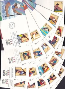 1996 Atlanta Centennial Olympic Games Sc 3068a-t FDCS set of 20 Fleetwood cachet - Picture 1 of 6