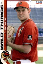 2005 Washington Wild Things Choice #16 Mike Collar Scarborough Maine ME Card